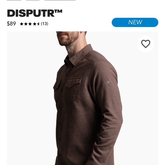 KUHL Men's Blue Gray DISPUTR Flannel Shirt - Picture 8 of 9